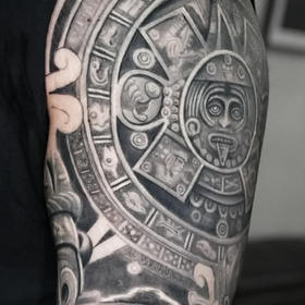 Mayan Sleeve Tattoo Design Thumbnail